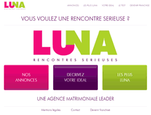 Tablet Screenshot of luna-france.com